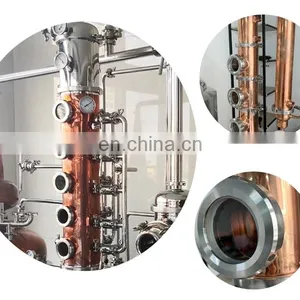 Shanghai Factory Copper Alcohol Distillation Modular Moonshine Pot Wine Still Reflux Column for Whisky Equipment Distiller thumbnail-3