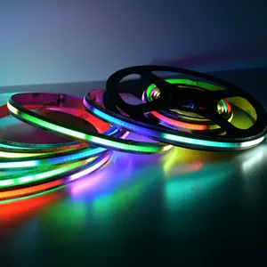 Digital RGB COB Led Strip Lighting DC5v 1008Leds LC8805C Addressable Rgbic Bar Ambiance Decorative Lights COB LED Tape Light thumbnail-1