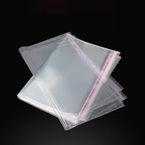 Customized Printed Clear Header Plastic Bags Jewelry Clothing Packaging Plastic Opp Self-Adhesive Bags With Logo thumbnail-1
