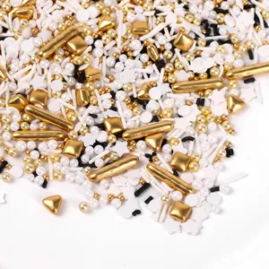 Luxury Party Cake Decorations Edible Gold Metallic Sprinkles for Bakery Decoration Ingredients thumbnail-1