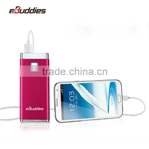 2016 Metal Material Emergency Power Bank Portable Charger With LED Indicators Flashlight thumbnail-6