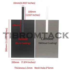 Titanium Anode Mesh With MMO Ruthenium-Iridium Coating and Cathode Electrolytic Mesh Without Coating thumbnail-3