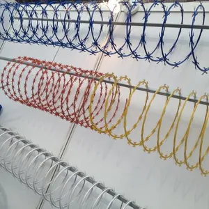 High Quality Stainless Steel 430/304/316 Concertina Razor Barbed Wire for Security Purpose thumbnail-6