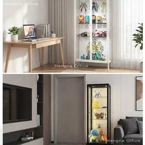 Model BK-2000 Starry Night Black Glass Curio Cabinet | With Secure Stainless Steel Lock | for Retail Toy Shop thumbnail-4