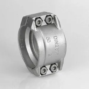 Safety Clamps Din2817 Stainless Steel 304 Safety Pipe Clamps Double Bolt Wide Clamps Hose Clamps High-pressure Hose Clamps thumbnail-4