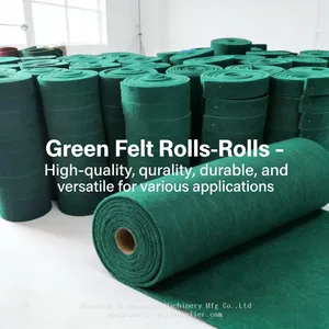 Heavy Duty Abrasive Green Scouring Pad Roll From Factory Supply thumbnail-2