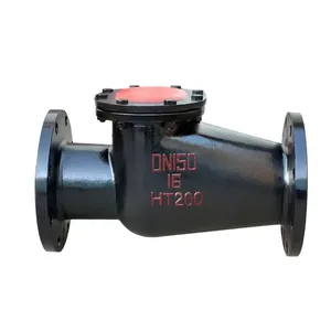 H44T-16Q Rotary Check Valve One-way Check Valve Flange Hard Seal Check Valve Ductile Iron thumbnail-1