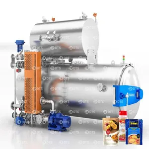 Water Spray Retort/Autoclave/Sterilization Retort for Sauces and Condiments/packaging Pouches, Plastic Bottles, Glass Bottles and Aluminum Cans thumbnail-1