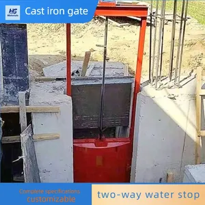 Cast Iron Gate Hoist, Integrated Gate and Sluice, Channel Water Conservancy Gate, Strong Corrosion Resistance thumbnail-4