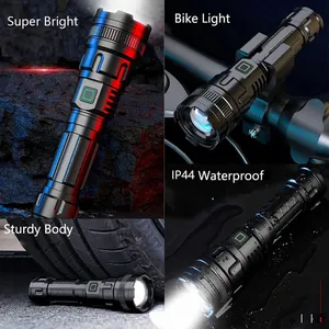 Charging Zoom Strong Light Flashlight Outdoor Lighting Waterproof Aluminum Alloy Flashlight Portable Home Use thumbnail-3