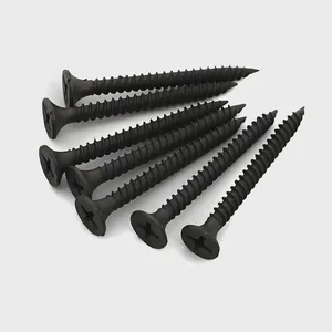 Black Phosphate Drywall Screws With Sharp Point, 13mm-100mm Full Sizes, for Fast Penetration and No Snapping. thumbnail-2