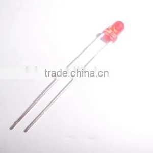 3mm LED Light-emitting Diodes (leds) F3 Red Hair Red Red Light thumbnail-1