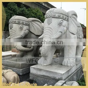 Stone Carving Thailand Style Elephant Sculpture Statue thumbnail-2