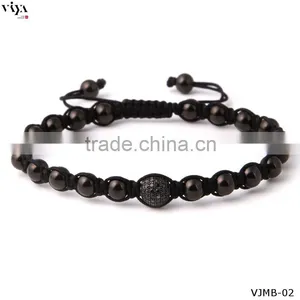 2016 New Design Chinese Knot Mens Bracelet Stainless Steel Beads Bracelet thumbnail-5