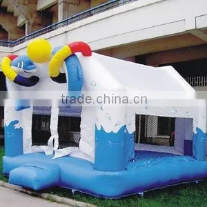 Jumping Castle Fun Dolphin Bounce Inflatable Party Equipment thumbnail-1