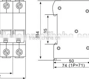 Circuit Breaker for DIN Rails,CAB2-63 MCB Mini Circuit Breaker thumbnail-6