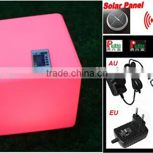 12"Solar LED Light Decotative Cube With Remote Control YXF-3030S thumbnail-3