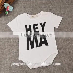 2016 New Design Ins HEY MA Baby Romper Plain White Children Clothes Toddlers Romper Suit thumbnail-5