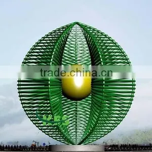 Stainless Steel Markable City Round Grand Sculpture thumbnail-1