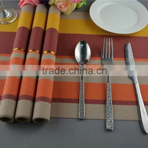 Manufacturers Selling Fashion Color Heat Insulation Pad High-grade Table Mat PVC Coasters Placemat Commodity thumbnail-2