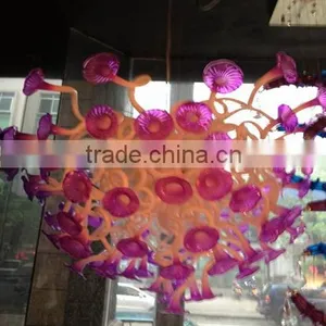 Fashion Creative Glass Ball Pendant Lamp, Hand Blown Glass Pendant Light for Chandelier RT8001 thumbnail-5