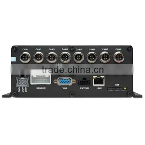 4ch Real Time Mobile Dvr Player With H.264 Compression 3g Mobile Dvr With Gps Google Map Tracking Remote Oil&power Cutoff MDVR thumbnail-5