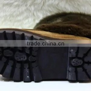 2016 HFUGG Latest Design Fashion Warm Fur Lined Suede Snow Boots thumbnail-4