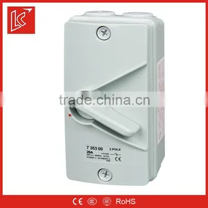 High Quality IP66 PC/ABS Weather Protected Isolating Switches, Isolator Switch 240v 1p 2p 3p 4p 63A thumbnail-1