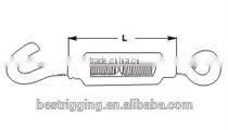 European Type Turnbuckle,ZP Carbon Steel Drop Forged Galvanized US Type Heavy Duty Wire Rope Turnbuckle thumbnail-4