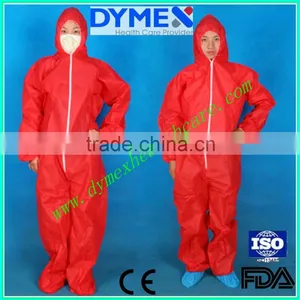 Protective Clothing Coveralls With Zipper, Attached Hood, Boots & Elastic Wrists thumbnail-2