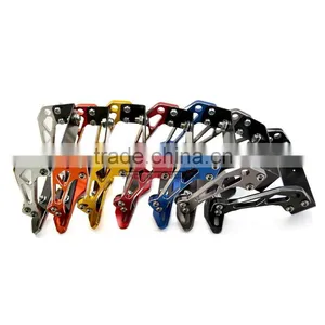 BJ-LPL-030-GO High Quality Gold CNC Billet Aluminum Motorcycle Licence Plate Frame Bracket thumbnail-2