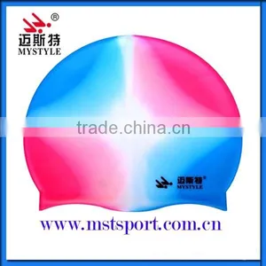 Multi Color Cheap National Silicone Swim Caps thumbnail-1