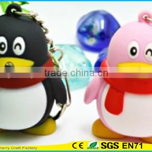High Quality Novelty Design Animal Assorted Sound Led Keychain thumbnail-6