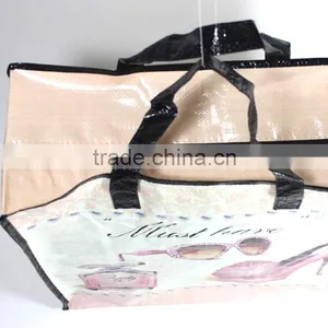 2016 Fashion pp Woven Bag With Zipper thumbnail-4