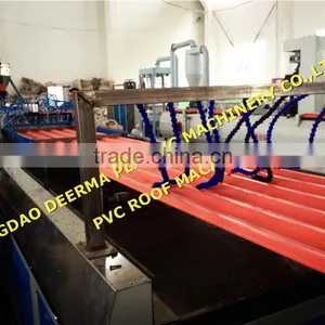 2015 Qingdao Deerma PVC Hollow Corrugated Roofing Sheet Machine thumbnail-1