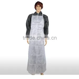Customized Nonwoven Short Dustproof Disposable Apron thumbnail-1