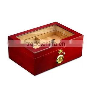 Custom Humidor Spanish Cedar Wooden Cigar Box thumbnail-3