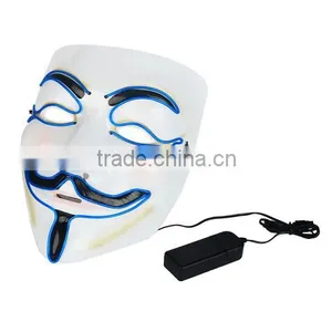 Wholesale EL Party Led Mask Pvc Led Facial Halloween Mask thumbnail-3