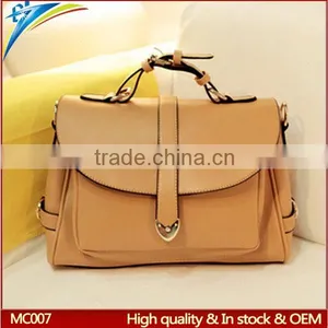 China Hot Selling Brand Women's Tote Business Bag Preppy Style Solid Shoulder Handbag thumbnail-1