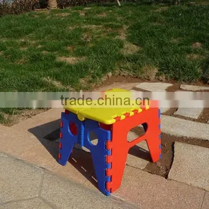 PP Plastic Colorful Portable Folding Step Stool thumbnail-1