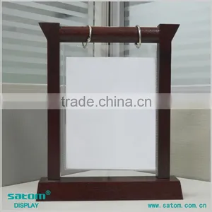 Hot Selling High-Precision Printing Restaurant Wooden Menu Stand Holder Quality Choice thumbnail-3