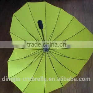 China Wholesale Advertising Cheap Heart Shape Rain Umbrella thumbnail-3