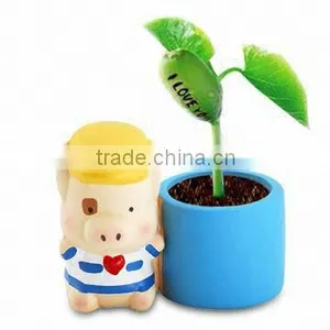 Message Bean in Cartoon Pot, Magic Bean thumbnail-1