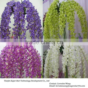 Artificial Wisteria Silk Flower Wall Decoration thumbnail-4