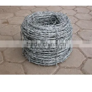 (BWG14x14 or BWG16x16 With1.6 mm 2.1mm 2.5mm Wire Diameter) Electric / Hot Dipped Barbed Wire thumbnail-1