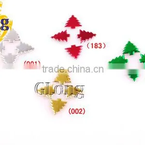 10*11mm Hot Fix Iron-on Nailhead The Christmas Tree Aluminum DIY Accessories For Bag Shoe Phone Case Garment #GT094-11P(Mix-s) thumbnail-1