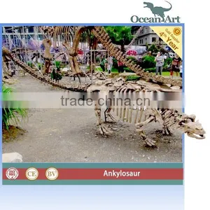 Outdoor Museum Quality Real Size Fiberglass Dinosaur Skeleton thumbnail-1