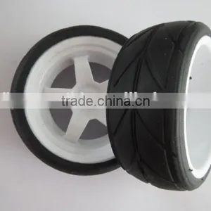RC Racing Tires Tyre Wheel Rim Fit HSP HPI 1:10 On-Road Car Pre-glued Car Tires thumbnail-1