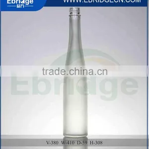 380ml Long Neck White Round Glass Ice Wine Bottle thumbnail-1