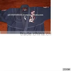 Kids BJJ Gis Brazilian Jiu-Jitsu Gis Children BJJ Kimonos 100% Cotton Preshrunk Pearl Weave Gold Weave Double Weave thumbnail-1